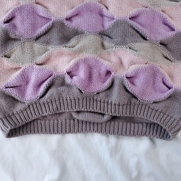 Heavyweight Vintage Wool Oversized Chunky Knit Pastel Sweater - Picture 6 of 16